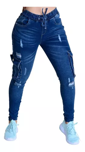 Jeans Tipo Jogger Mujer
