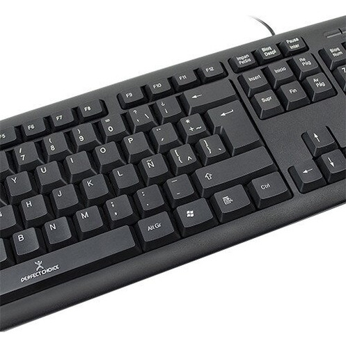 Teclado Y Mouse Alambrico Perfect Choice Usb Negro Pe Kb-758