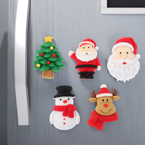 Abalorios Magnéticos De Navidad For Nevera, 5 Unidades