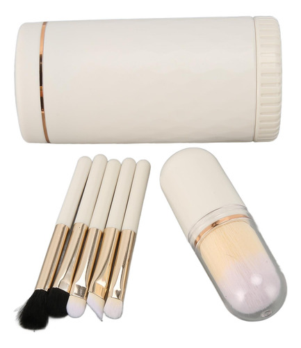 Set De Brochas Cosméticas De Viaje 6 En 1, Brochas De Maquil