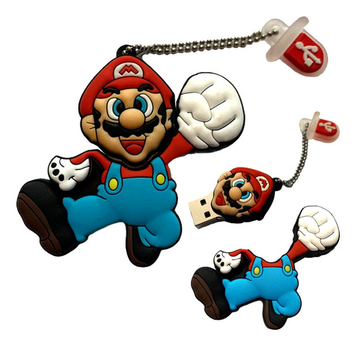 Memoria Usb 4 Gb De Mario Bros - Super Mario - Luigi - Peach