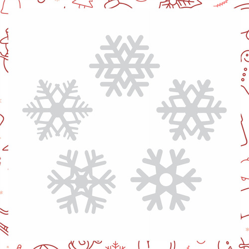 Paquete Adornos 46 Copos De Nieve Para Decoración De Navidad