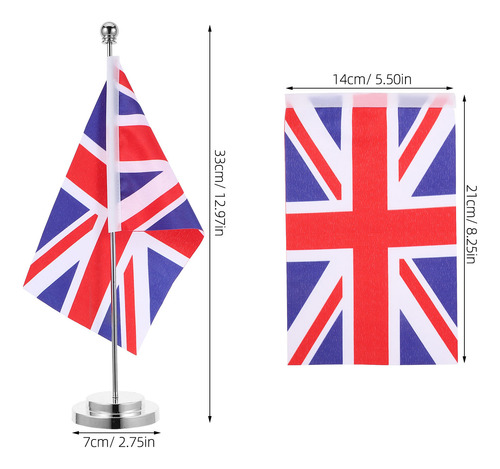 Banderas De Escritorio Pequeñas Con Bandera Del Reino Unido,