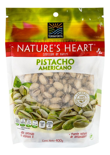 Pistacho Americano Natures Heart 400g