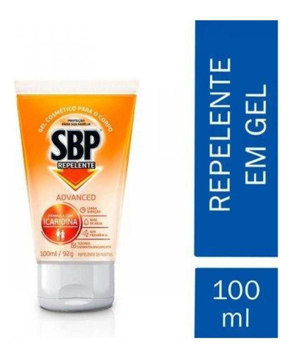 Repelente Gel Advanced Icaridina Sbp 100ml