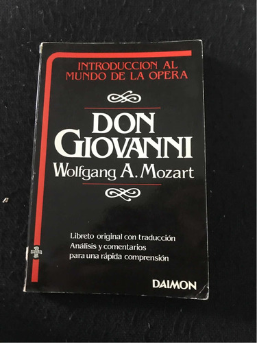 Don Giovanni Wolfgang A Mozart Daimon