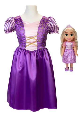 Muñeca Rapunzel Con Disfraz Niña 3-6 Años Disney Princesas
