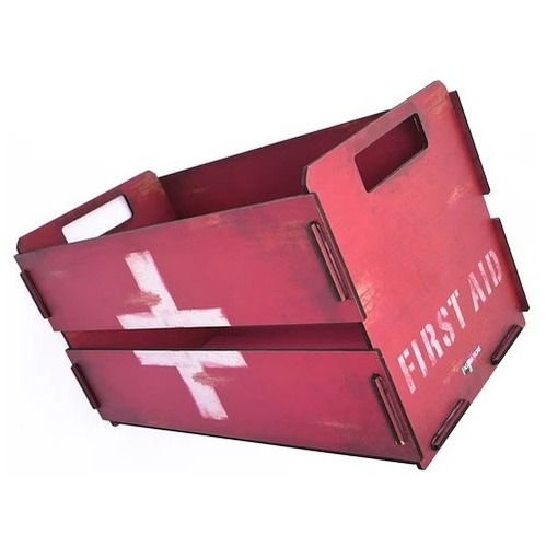 Caja Organizadora First Aid Grande Mdf 50cm X 26,5cm X 28cm