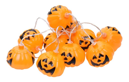 Calabazas De Halloween Luz Led Guirnalda Luces Exterior 2m