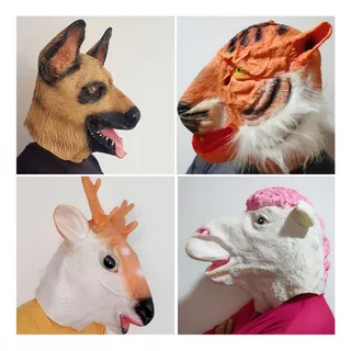 Mascaras Halloween Animales Máscara Látex Importadas