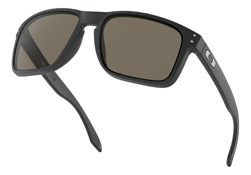 Imagen 4 de 4 de Anteojos de sol Oakley Holbrook XL Extra large con marco de o matter color matte black, lente warm grey de plutonite clásica, varilla matte black de o matter - OO9417