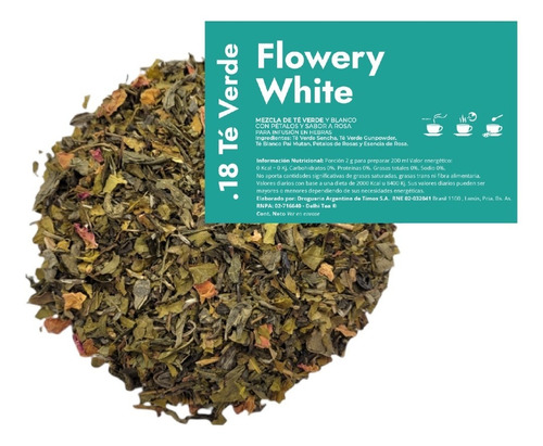 Te En Hebras Hora De Blendear X 250g - .18 Flowery White