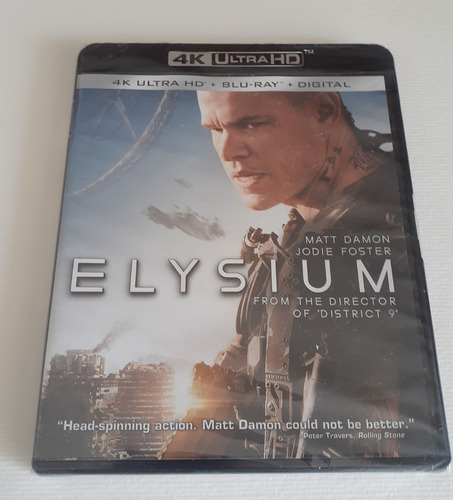 Elysium 4k Ultra Hd Blu-ray Nuevo Original