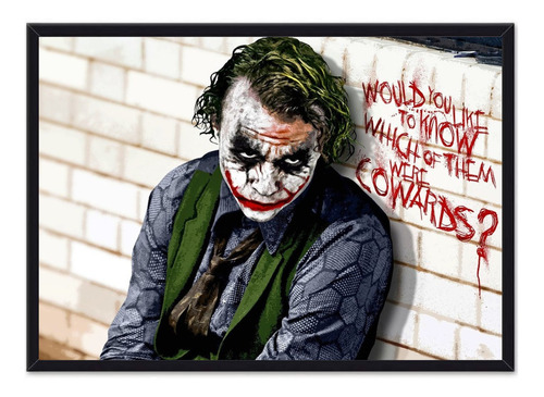 Cuadro Enmarcado - Póster Joker - Heath Ledger