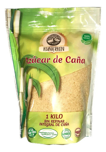 Azucar De Caña 1kg Sin Refinar Integral Kunarken. Agronewen 