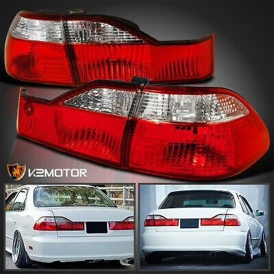 Red/clear Fits 1998-2000 Honda Accord 4dr Sedan Tail Ligh Kg