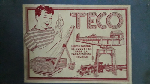 Antiguo Juguete Mecano,teco, 88 Piezas, Manual Y Caja, (Usado)