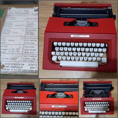 Maquina De Escribir Olivetti Studio 45 + Olivetti College (Usado)