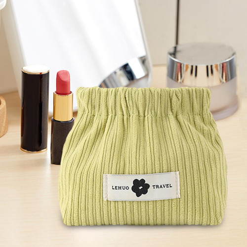 3 Mini Bolsa De Maquillaje, Monedero Sin Cremallera, Verde