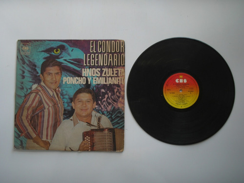 Lp Vinilo Hnos Zuleta Poncho Emilianito El Condor Legendario