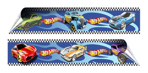 04 Faixas Border Adesivo Parede Hot Wheels Carros Tunados