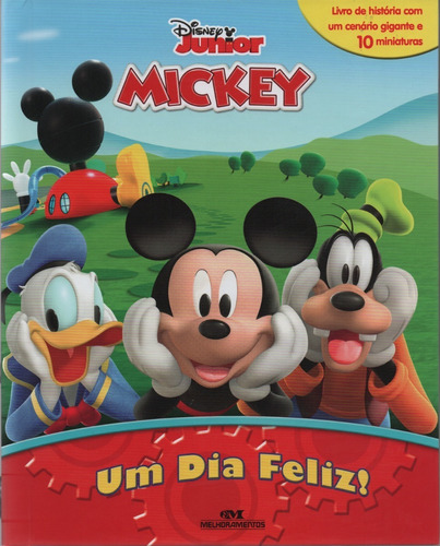 Mickey Um Dia Feliz Cenário Gigante + 10 Miniaturas Disney