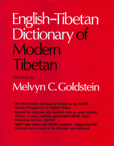 English-tibetan Dictionary Of Modern Tibetan, De Goldstein, Melvyn C.. Editorial Univ Of California Pr, Tapa Dura En Inglés