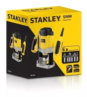 Ruteadora 1200w Profesional + 6 Fresas Srr1200 Stanley