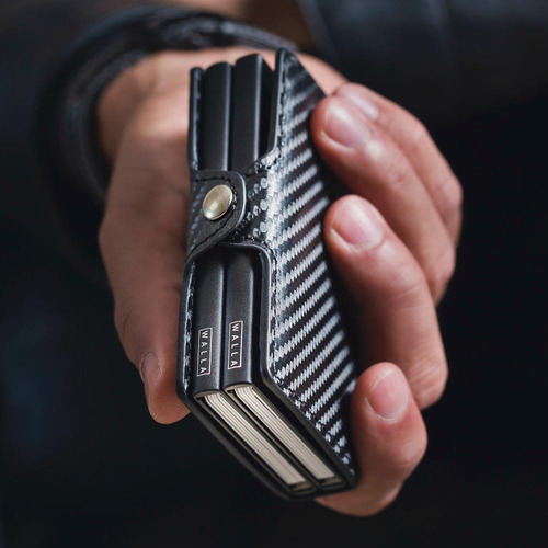 Imagen 5 de 5 de Billetera Walla Wallets Doble - Carbono Black