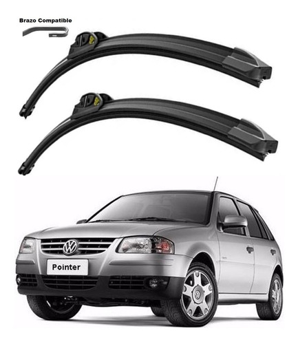 Plumas Limpiaparabrisas Valeo Hook Vw Pointer 1998 Al 2010