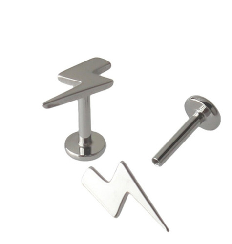 Piercing Rayo Titanio Labret Oreja