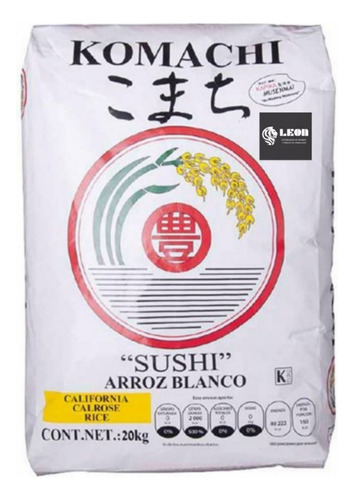 Arroz Para Sushi 20kg + 2 Algas 100pzs