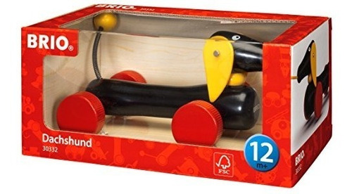 Imagen 2 de 7 de Brio Pull Along Perro Salchicha
