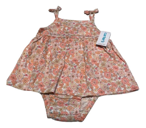 Vestido Con Body Carters / 18m  / Flores 