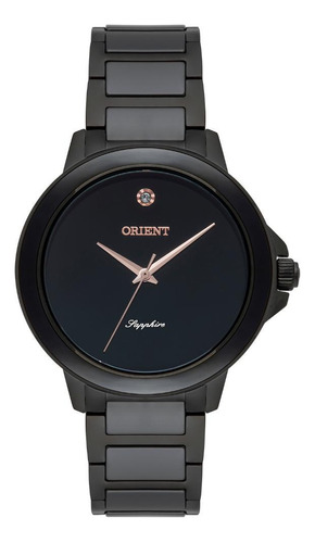 Relogio Feminino Preto Orient Swarovski Origina Prova D'agua