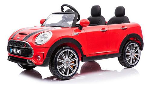 Carro Eléctrico Batería Estilo Mini Cooper Dos Niños Lujoso