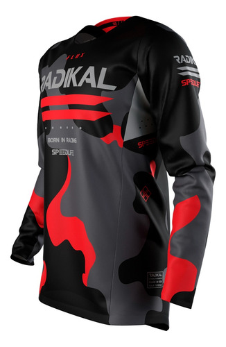 Jersey Remera Motocross Radikal Flux Enduro Moto Camo Cross