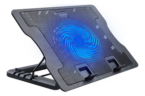 Base Refrigerante Para Portatil 1 Ventilador B180 Color Negro