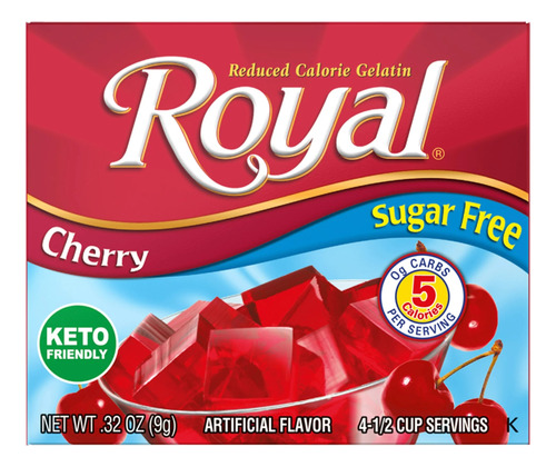 Gelatina Royal Cherry Sugar Free Cereza Sin Azucar Keto