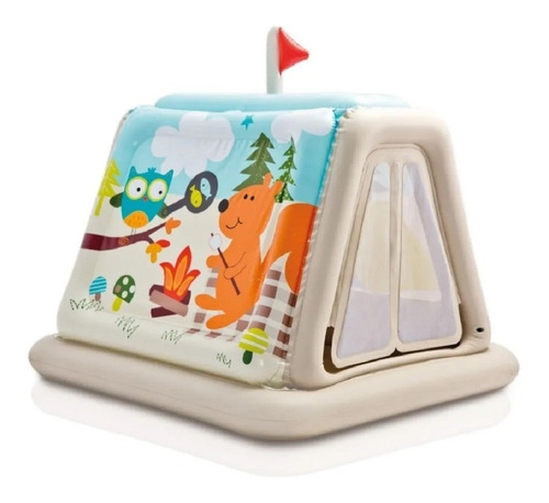 Casa Carpa Inflable De Juegos Pelotero Intex Animales