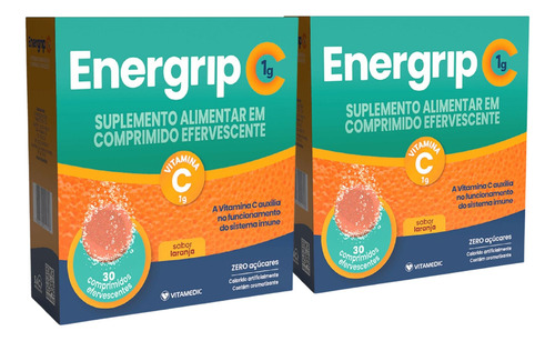 Kit C2 Energrip C +zinco Efervescente - Vitamedic