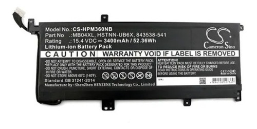 Bateria Compatible Con Hp Mb04xl X360 M6 15t 15-aq100nx