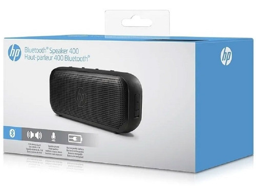 Caixa Som Hp Speaker 400 Bluetooth Viva Voz Microfone Ñ Jbl Cor Preto USB