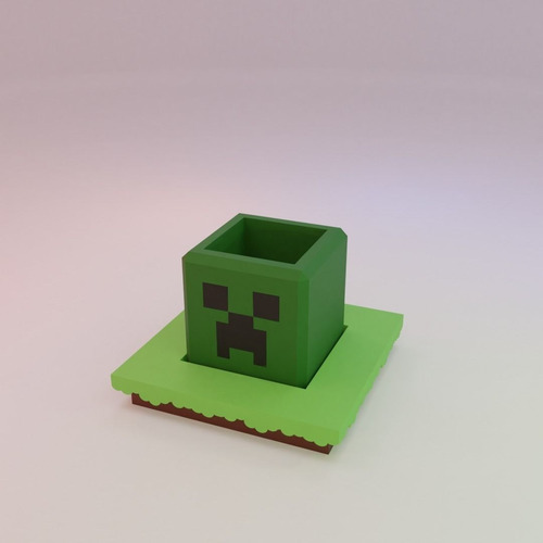 Caja De Plantas Creeper De Minecraft