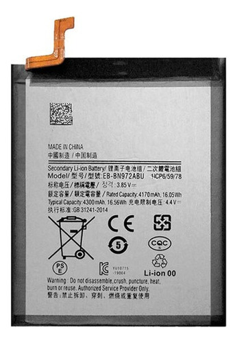 Bateria Pila Para Samsung Note 10 Plus N975 Eb-bn972abu