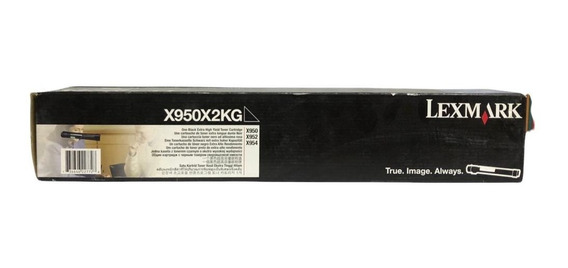 A estrenar genuino LEXMARK X950X2G lote de 4 toners-Nunca Usado B/M/C/y 