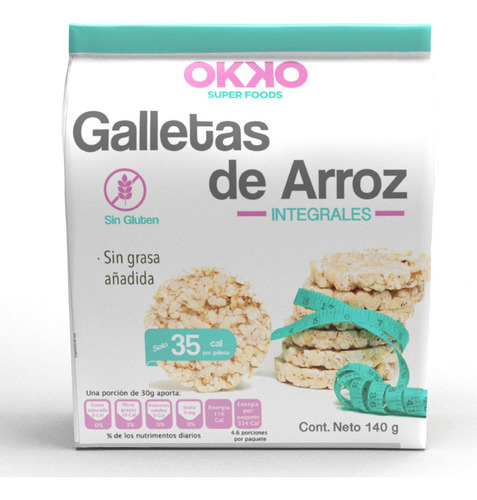 Galletas Okko De Arroz Integrales 140g