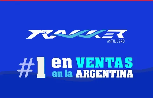 Lancha Bermuda 180 Sport Azul Línea De Flotación Roja