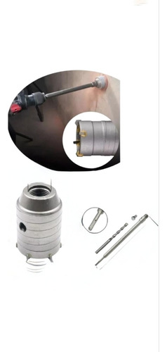 Broca Copa Pasamuros Sds Plus Diámetro 60mm + Ext De 200 Mm