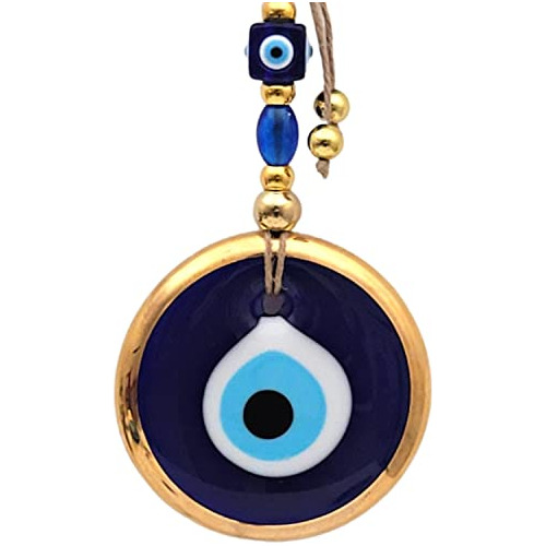 3.5  Turkish Evil Eye Decor Ornament Gold - Evil Eye Wa...